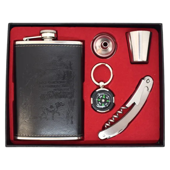 Set Cadou Hunter cu plosca si accesorii