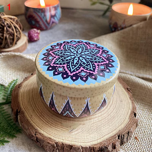 Borcan Vintage cu Lumânări Parfumate – Lumânări din Ceară de Soia