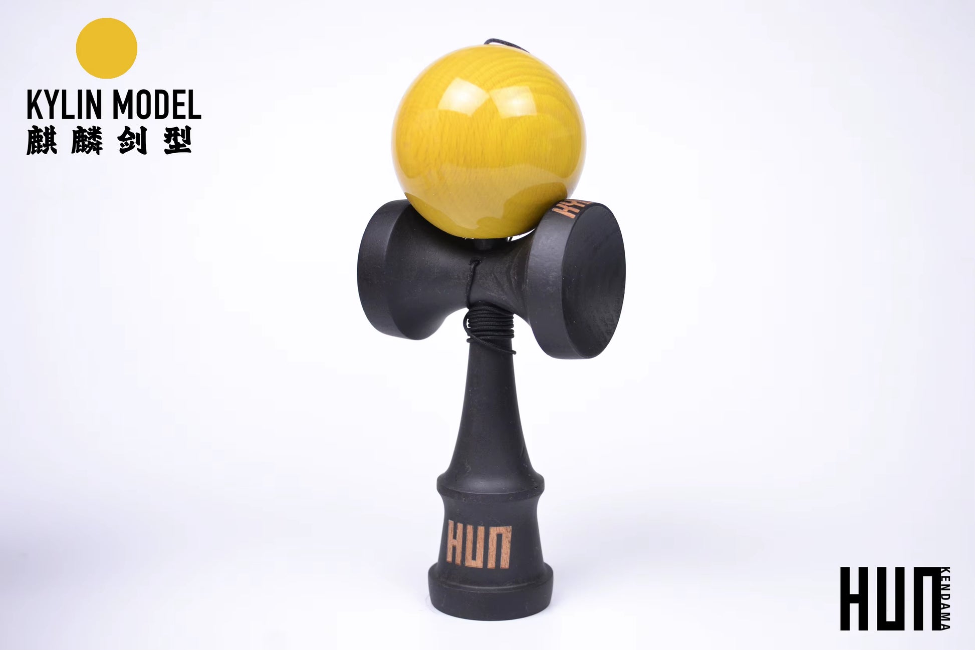 Kendama Originală Hunkendama – Pentru Începători și Profesioniști, Model Kylin, Material Fagus Sylvatica