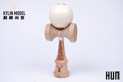 Kendama Originală Hunkendama – Pentru Începători și Profesioniști, Model Kylin, Material Fagus Sylvatica