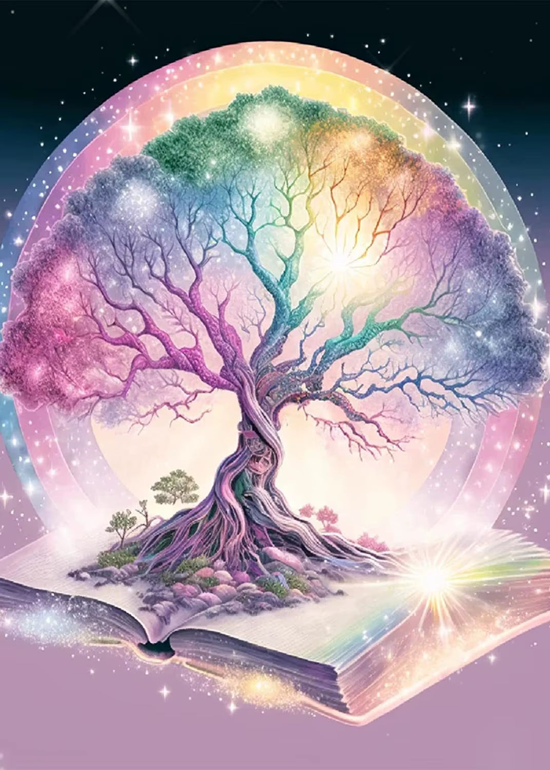 Tablou Decorativ 5D cu Diamante – Arborele Vieții