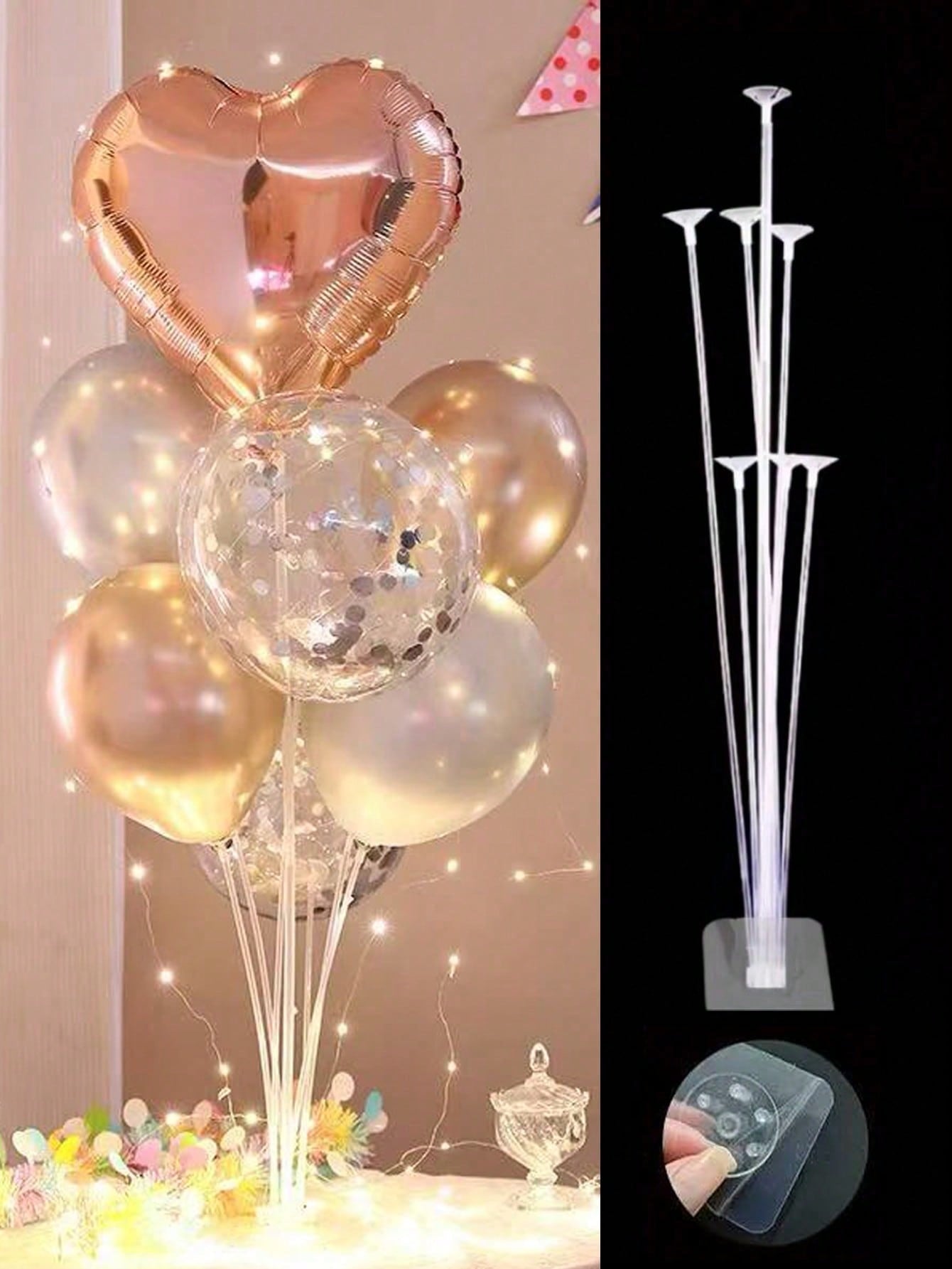 Set suporturi pentru baloane cu 7 capete, 70 cm