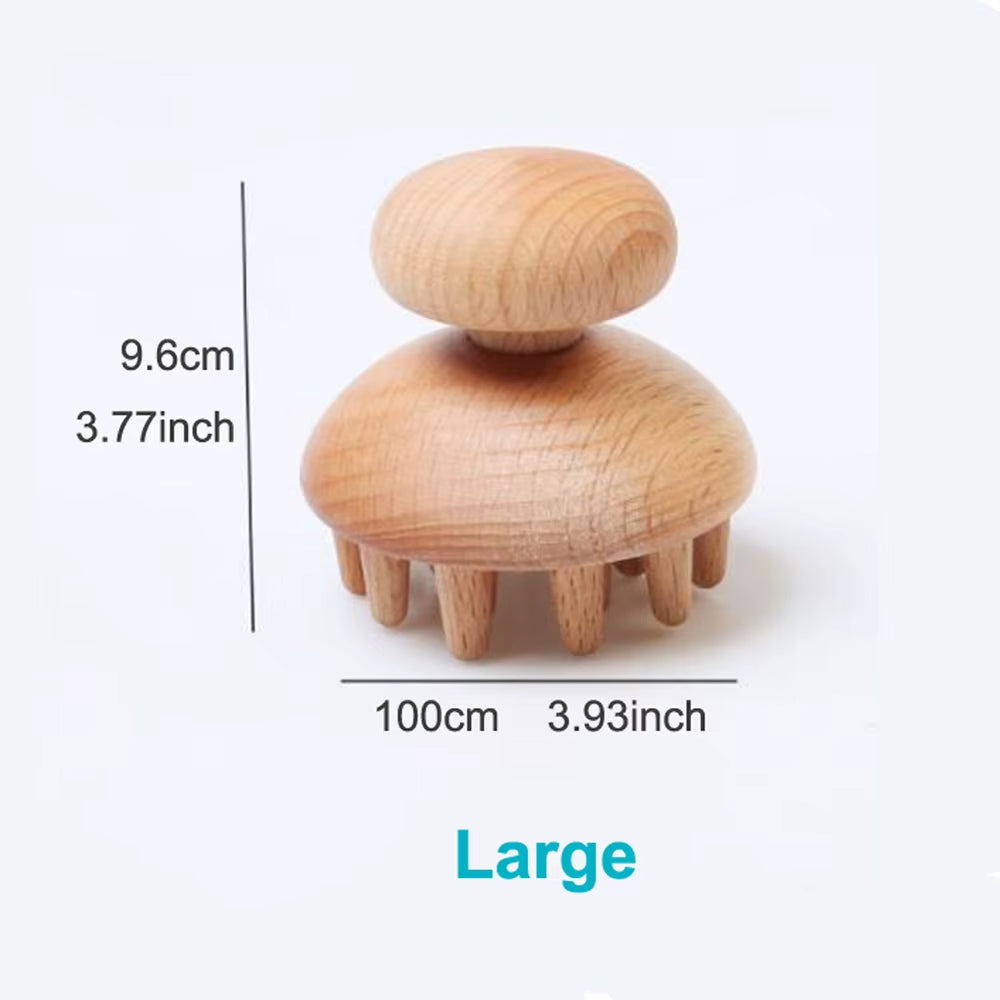 Instrumente din lemn pentru masaj tip ciupercă – terapie cu lemn, masaj anticelulitic, drenaj limfatic, cupă pentru masaj și subțierea feței