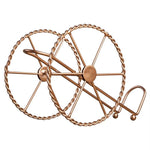 Suport retro din metal pentru sticle de vin