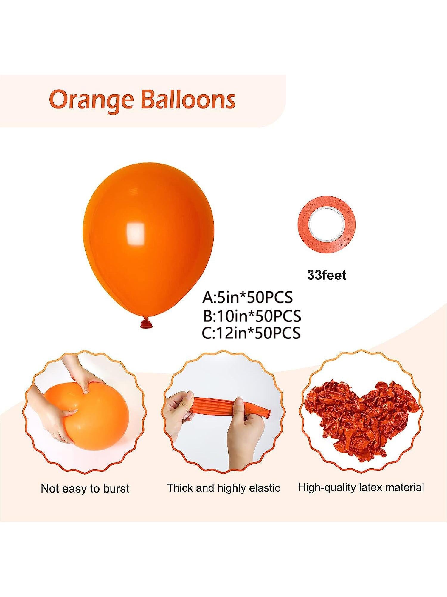 Set de 50 baloane uni