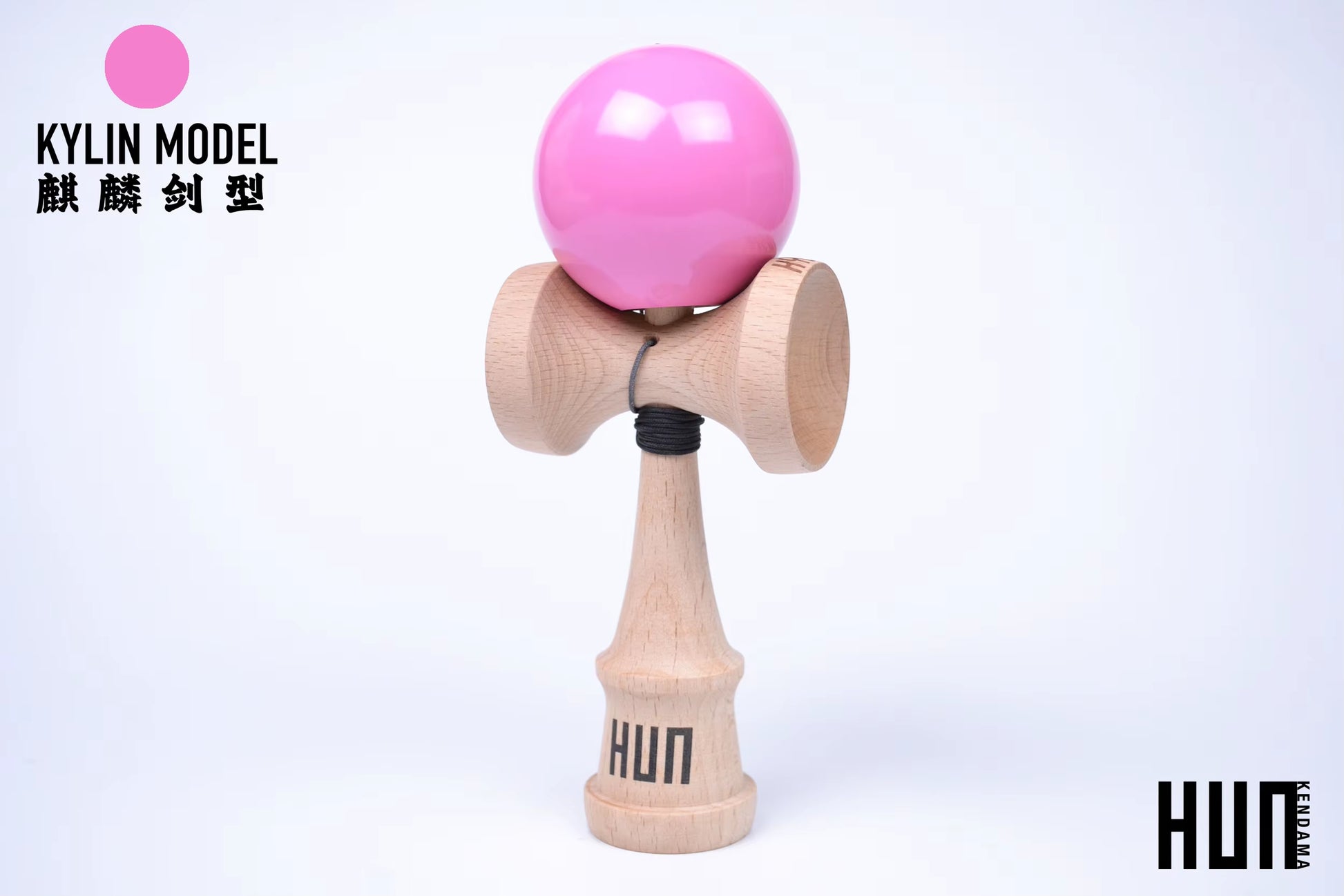 Kendama Originală Hunkendama – Pentru Începători și Profesioniști, Model Kylin, Material Fagus Sylvatica