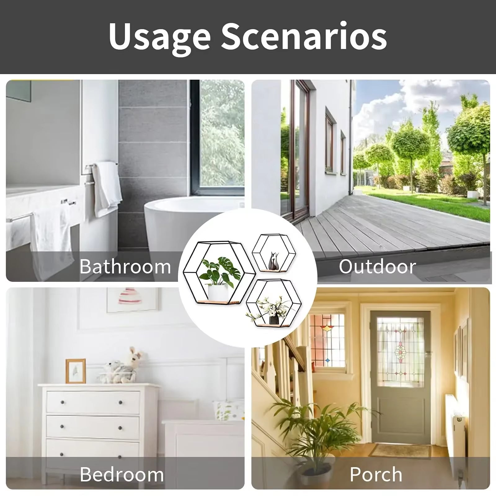 Raft Hexagonal Suspendat