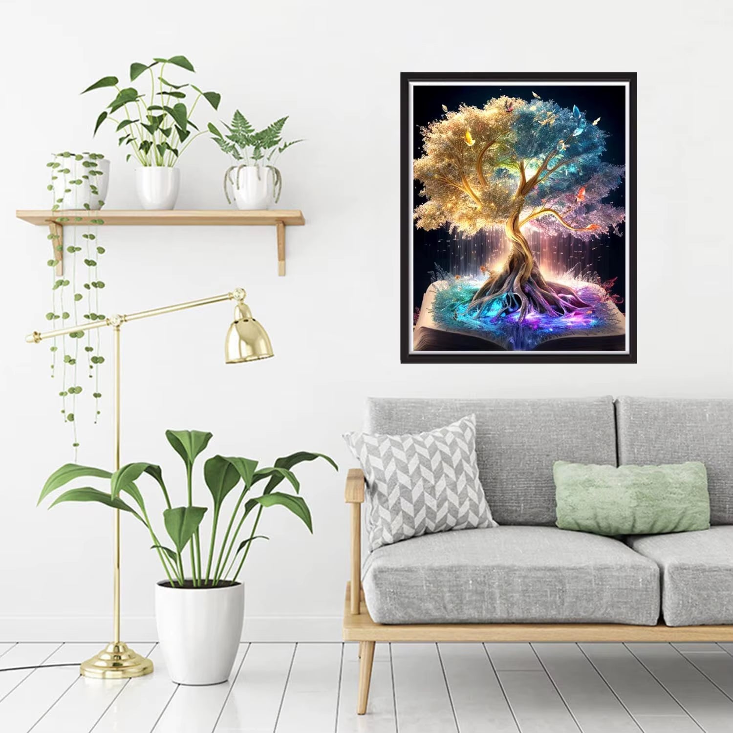 Tablou Decorativ 5D cu Diamante – Arborele Vieții