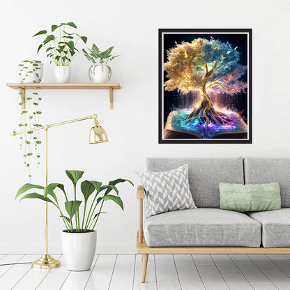 Tablou Decorativ 5D cu Diamante – Arborele Vieții