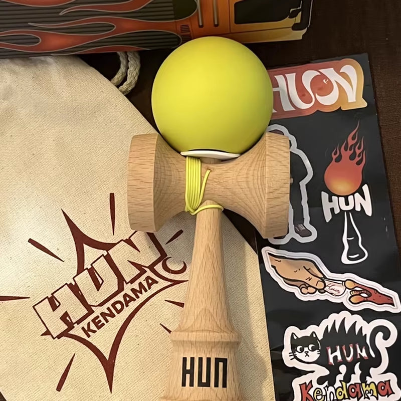 Kendama Originală Hunkendama – Pentru Începători și Profesioniști, Model Kylin, Material Fagus Sylvatica