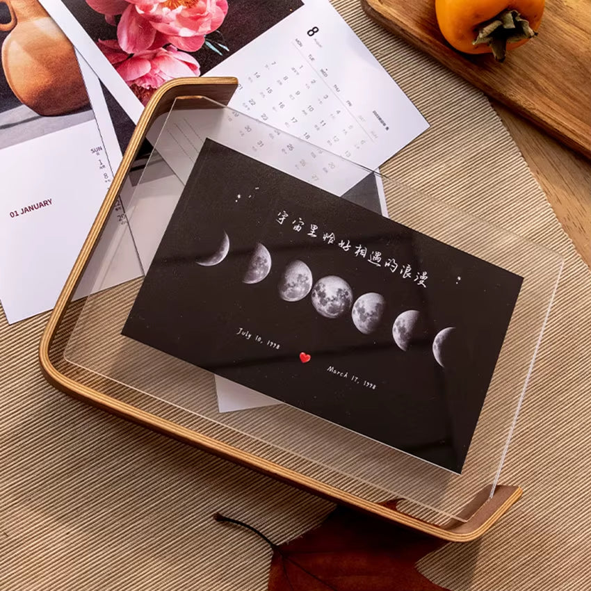 Ramă foto din acril și lemn