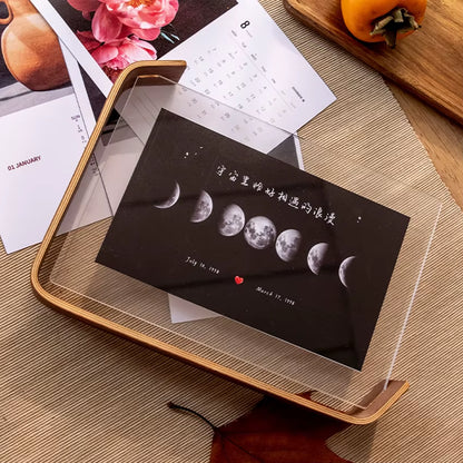 Ramă foto din acril și lemn