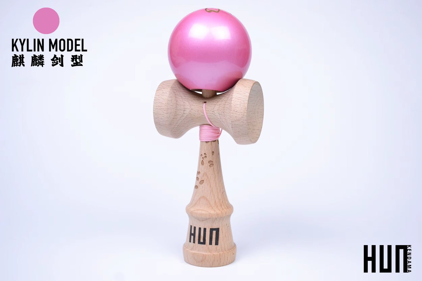 Kendama Originală Hunkendama – Pentru Începători și Profesioniști, Model Kylin, Material Fagus Sylvatica