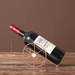 Suport retro din metal pentru sticle de vin