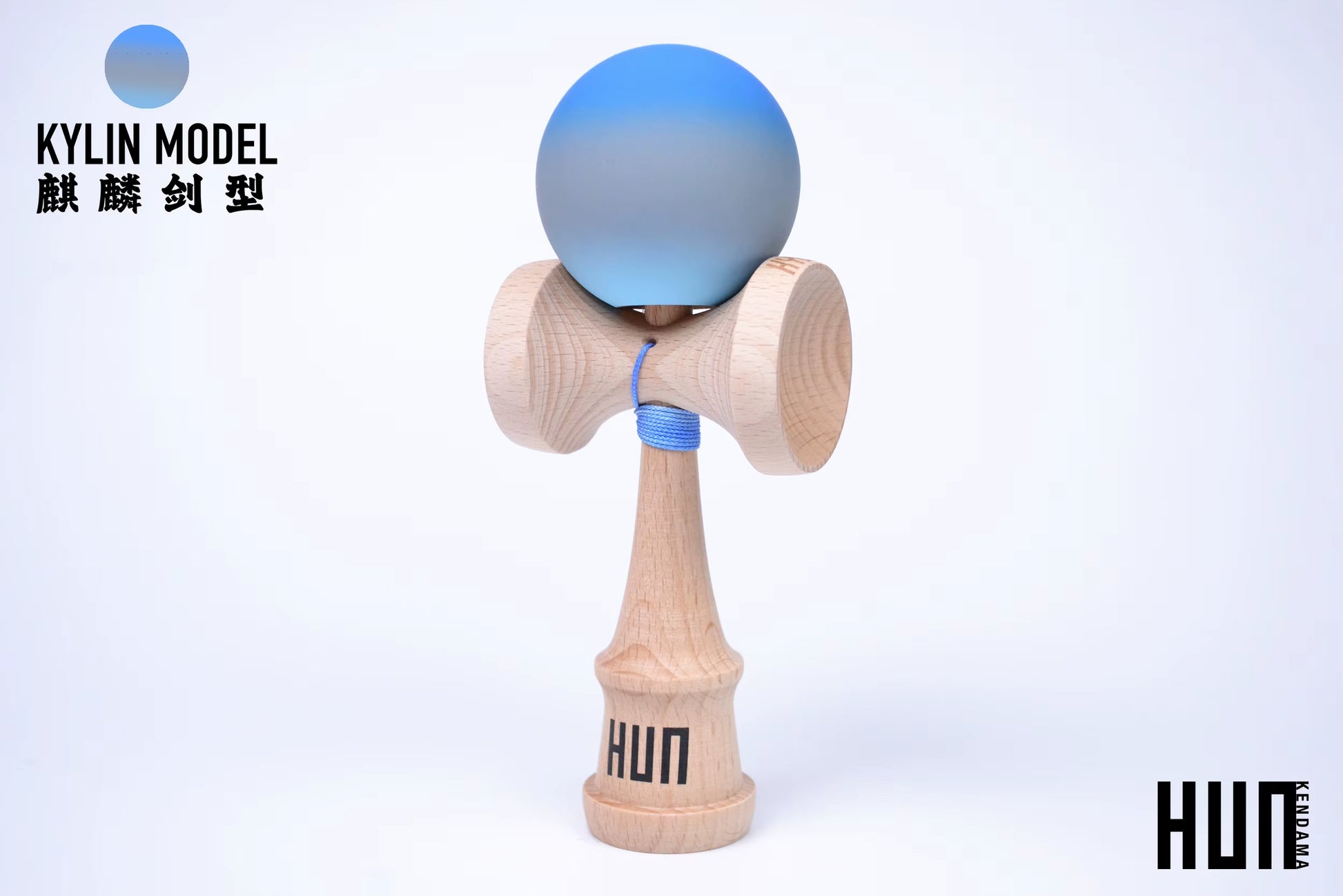 Kendama Originală Hunkendama – Pentru Începători și Profesioniști, Model Kylin, Material Fagus Sylvatica