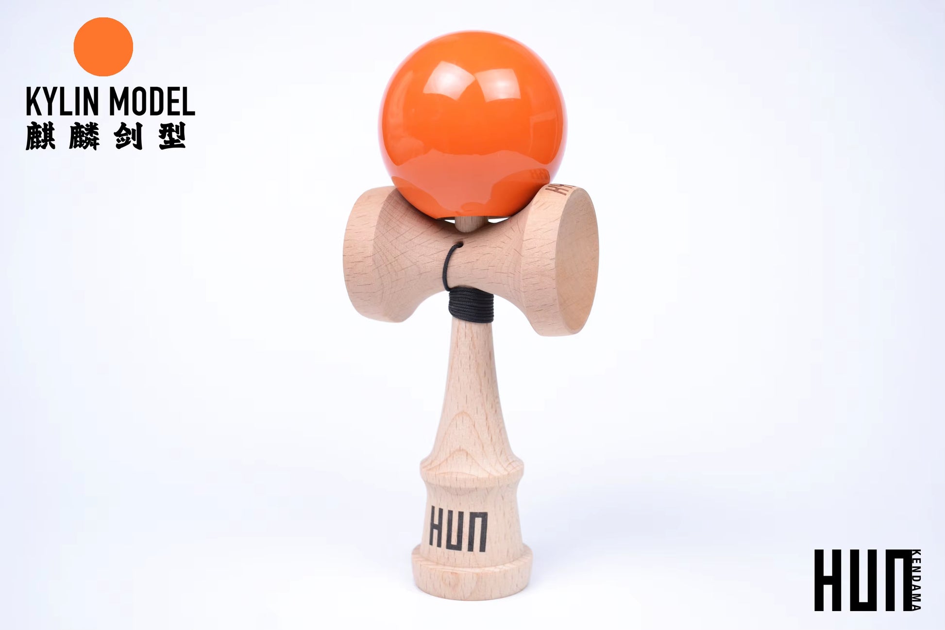 Kendama Originală Hunkendama – Pentru Începători și Profesioniști, Model Kylin, Material Fagus Sylvatica