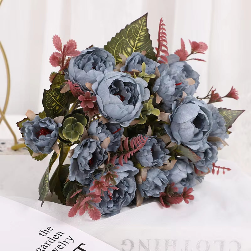 Bujori Artificiali din Mătase 