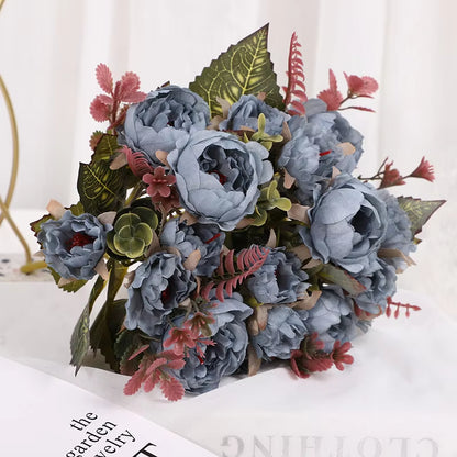 Bujori Artificiali din Mătase 