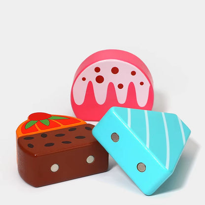 Jucării Montessori din lemn pentru joc de rol în bucătărie și cu alimente 