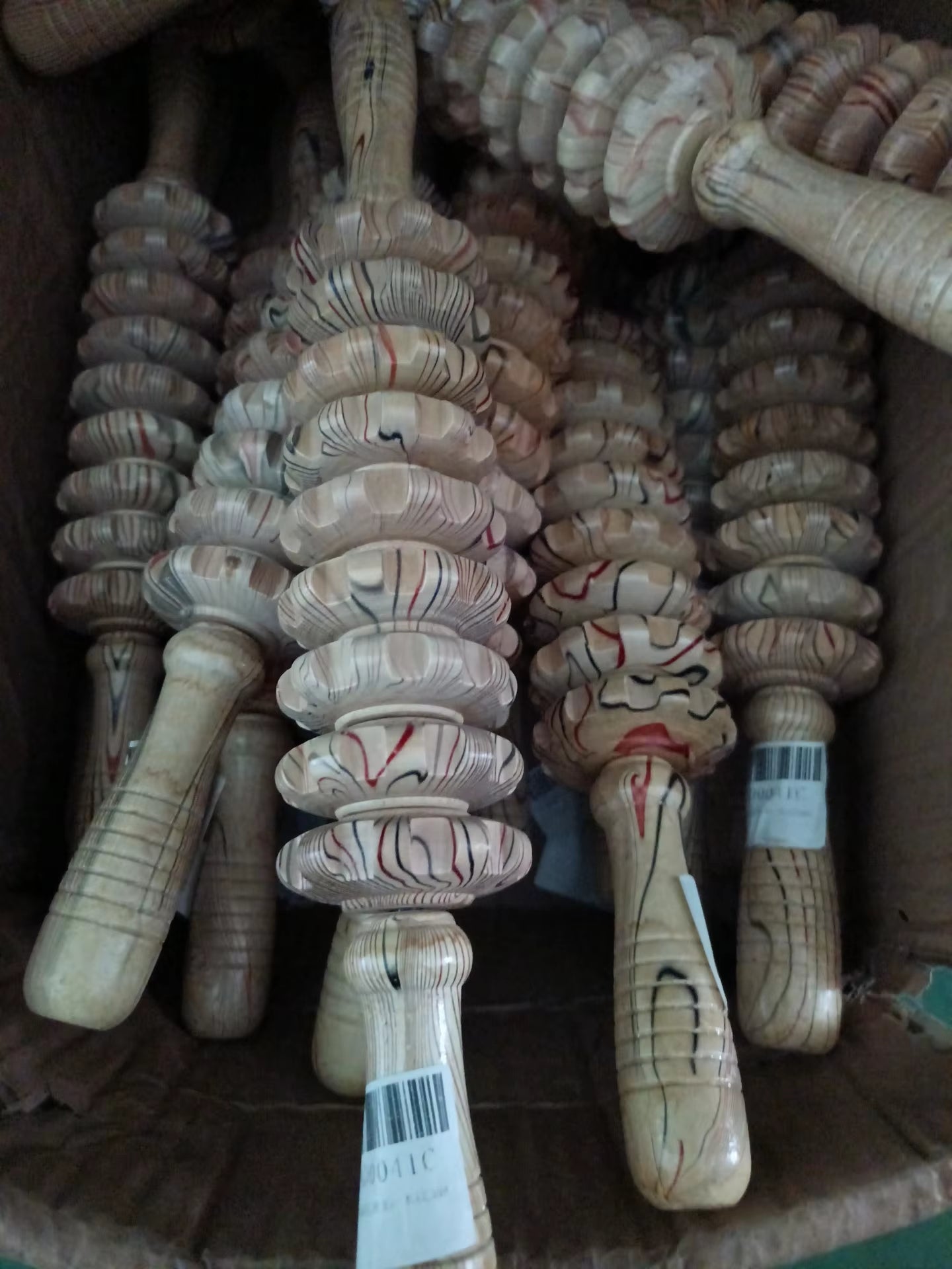 Instrumente de lemn pentru  masaj