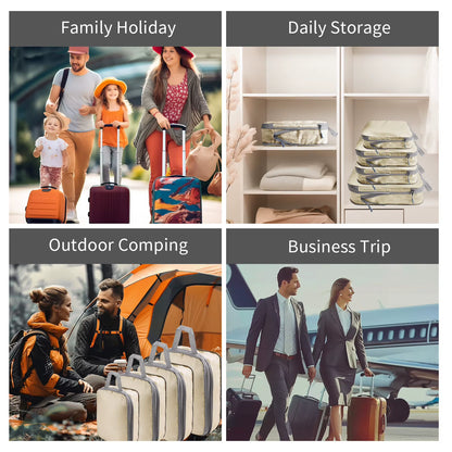 Set de 5 cuburi de compresie pentru călătorii