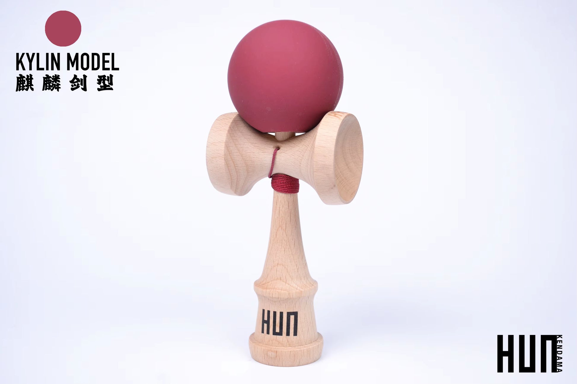 Kendama Originală Hunkendama – Pentru Începători și Profesioniști, Model Kylin, Material Fagus Sylvatica