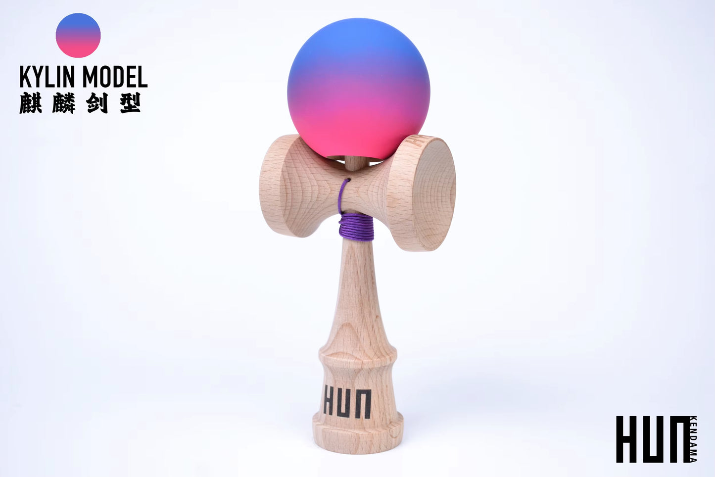 Kendama Originală Hunkendama – Pentru Începători și Profesioniști, Model Kylin, Material Fagus Sylvatica