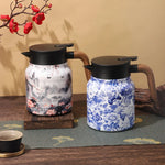 Ceainic Termos Vintage Floral 1000 ml – Ceainic din Otel Inoxidabil cu Infuzor