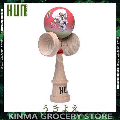 Kendama HUN Gechuan – Model Guofang, Pro Beech, Seria Ukiyo-E, vopsea cauciucată