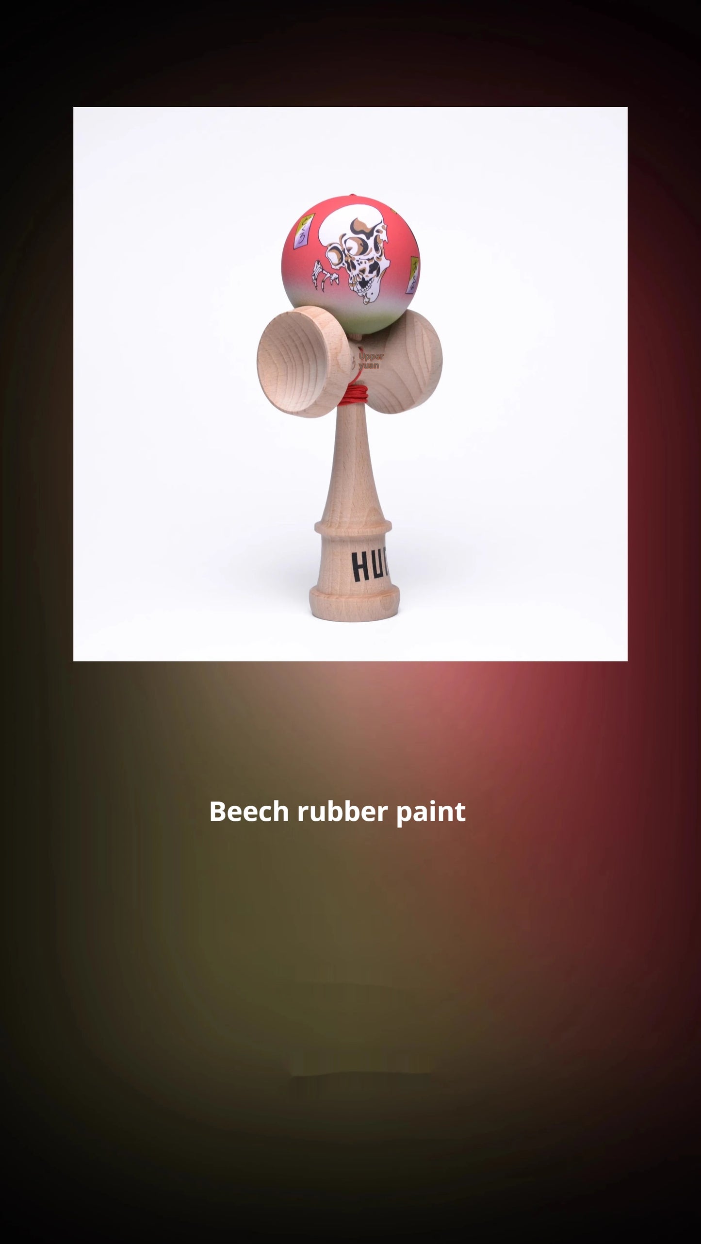 Kendama HUN Gechuan – Model Guofang, Pro Beech, Seria Ukiyo-E, vopsea cauciucată