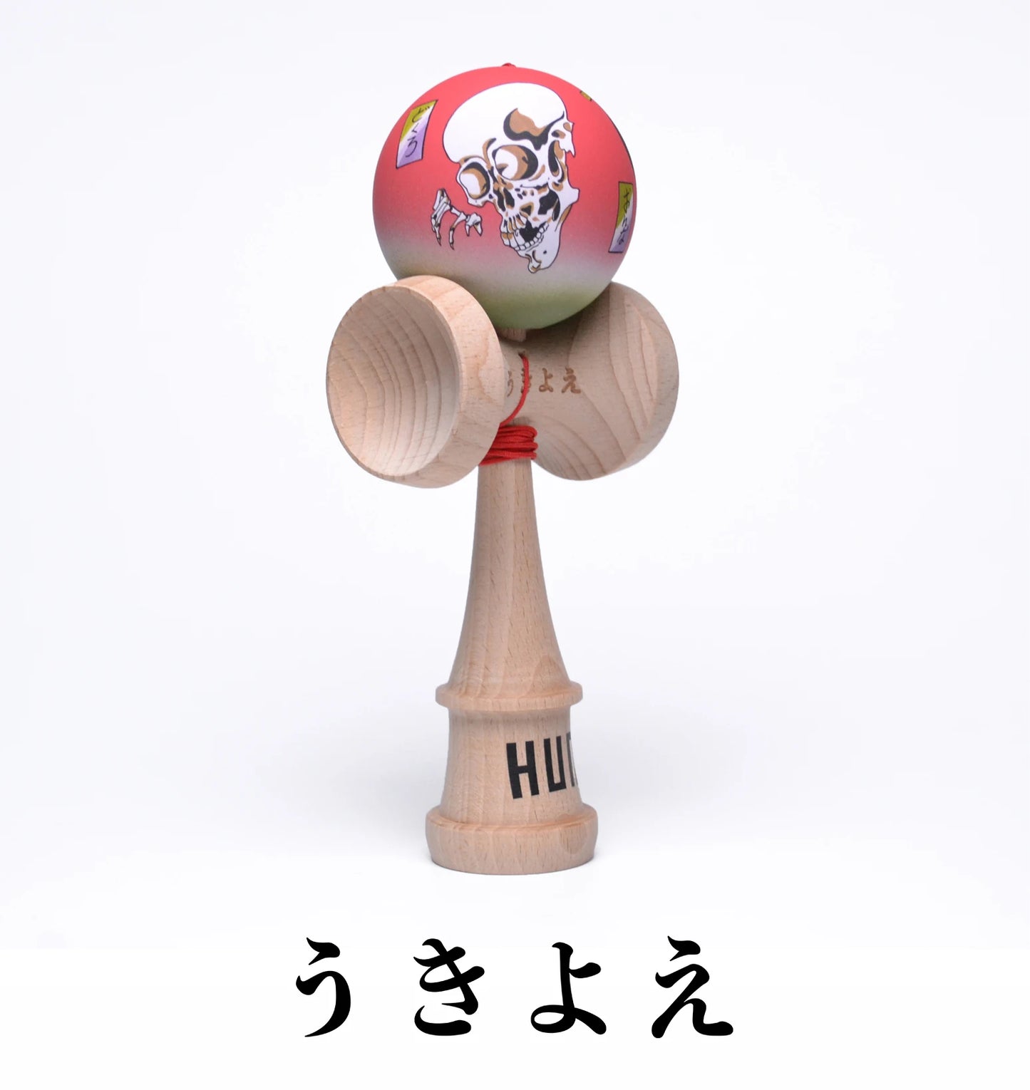 Kendama HUN Gechuan – Model Guofang, Pro Beech, Seria Ukiyo-E, vopsea cauciucată