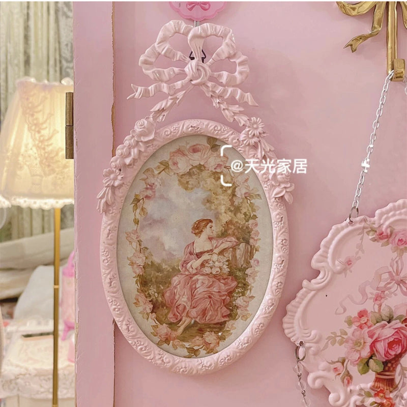 Rama foto cu fundita roz