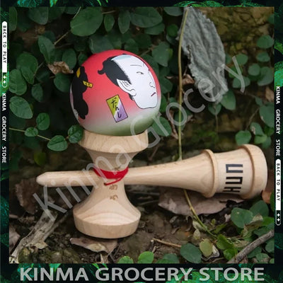 Kendama HUN Gechuan – Model Guofang, Pro Beech, Seria Ukiyo-E, vopsea cauciucată