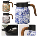 Ceainic Termos Vintage Floral 1000 ml – Ceainic din Otel Inoxidabil cu Infuzor