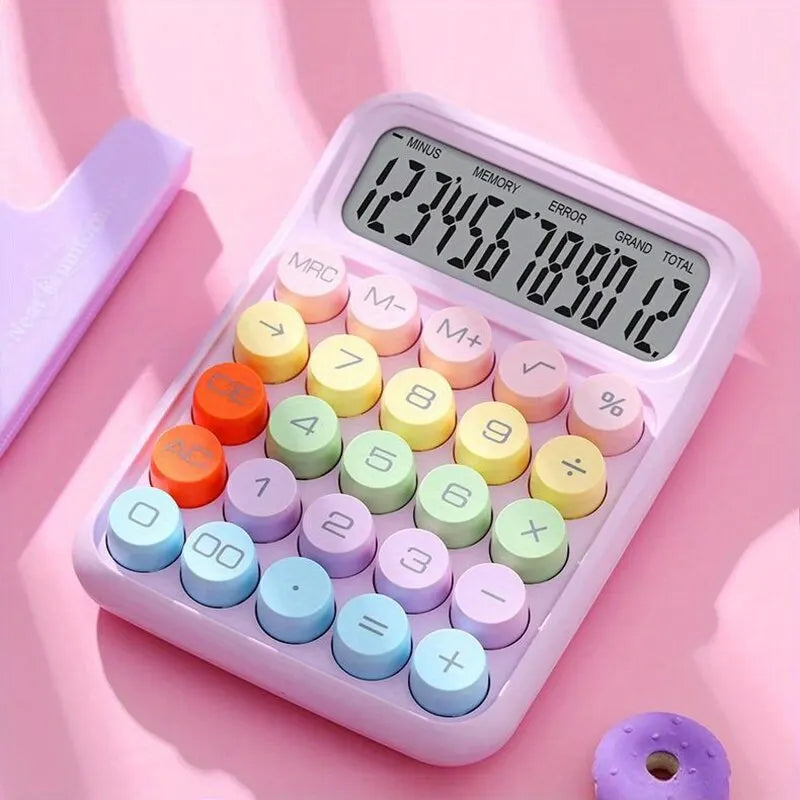 Calculator Tip Tastatură – 12 Cifre, Design Candy Color