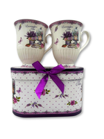 Set cadou elegant cu 2 cesti ceramice premium