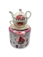 Set ceainic cu ceasca si farfurioara – cadou elegant pentru ceai