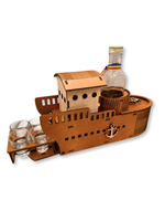Bar decorativ Titanic cu sticlă 0,25 l și 4 pahare