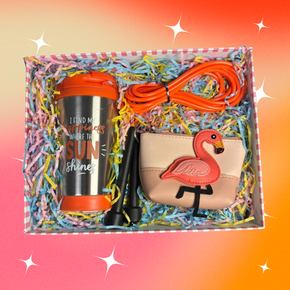 Set cadou SUNNY FLAMINGO