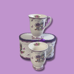 Set Cadou Lavender Duo – 2 Cesti Ceramica in Cutie Decorativa