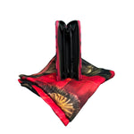 Set cadou POPPY ELEGANCE – Esarfa si portofel cu design floral