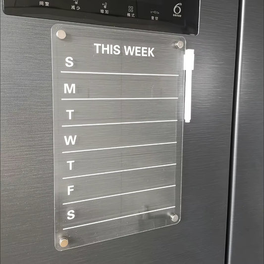 Calendar magnetic lunar din acril