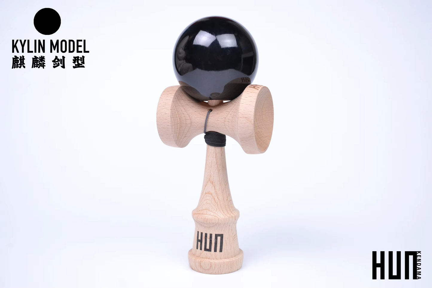 Kendama Originală Hunkendama – Pentru Începători și Profesioniști, Model Kylin, Material Fagus Sylvatica