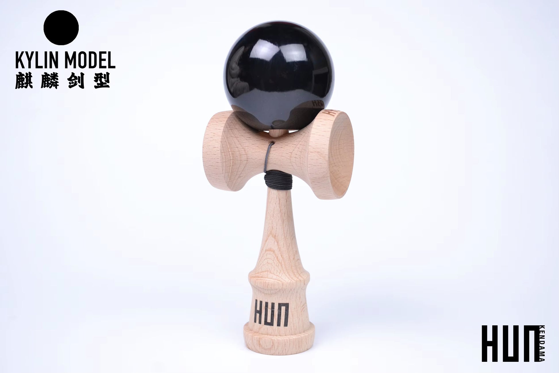Kendama Originală Hunkendama – Pentru Începători și Profesioniști, Model Kylin, Material Fagus Sylvatica