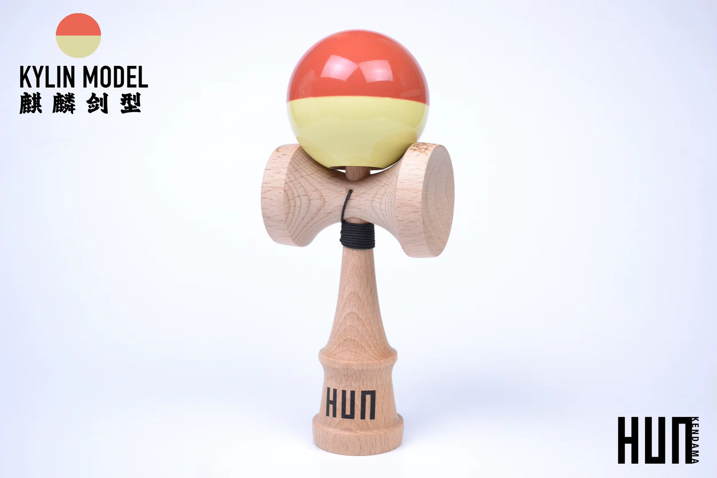 Kendama Originală Hunkendama – Pentru Începători și Profesioniști, Model Kylin, Material Fagus Sylvatica