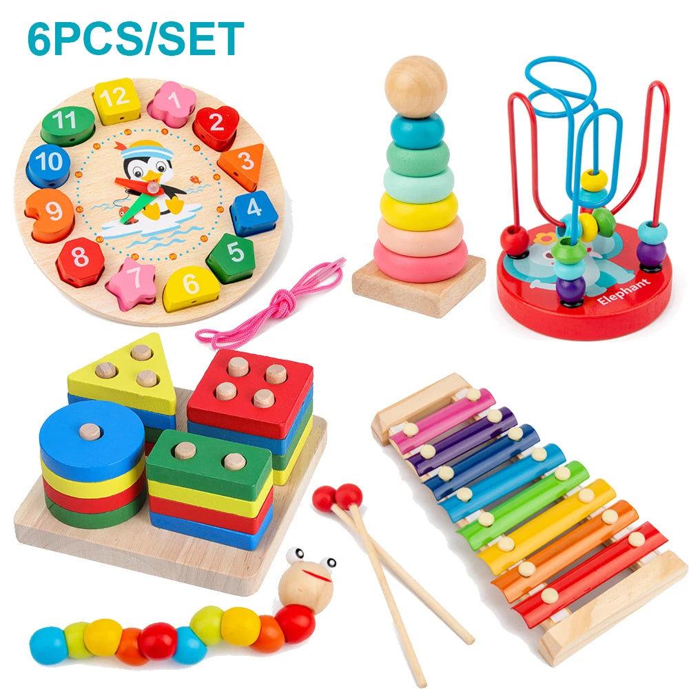 Set Montessori Lemn 6 Piese