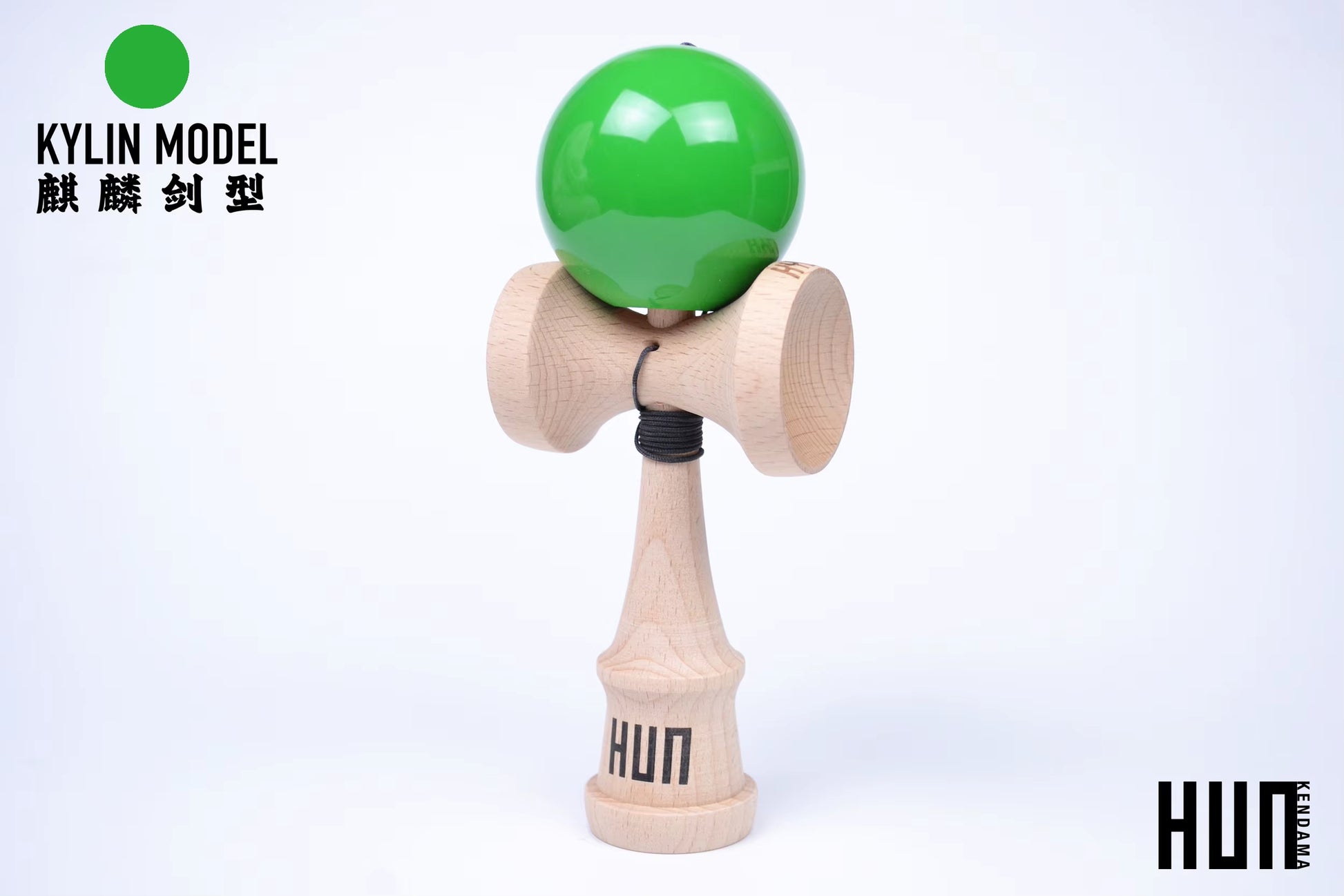 Kendama Originală Hunkendama – Pentru Începători și Profesioniști, Model Kylin, Material Fagus Sylvatica