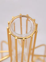 Vază Metalică din Fier Forjat Auriu 