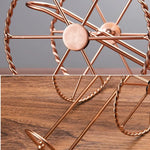 Suport retro din metal pentru sticle de vin