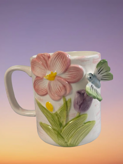 Set cadou BUTTERFLY GARDEN – Cana decorativa si agenda cu design floral